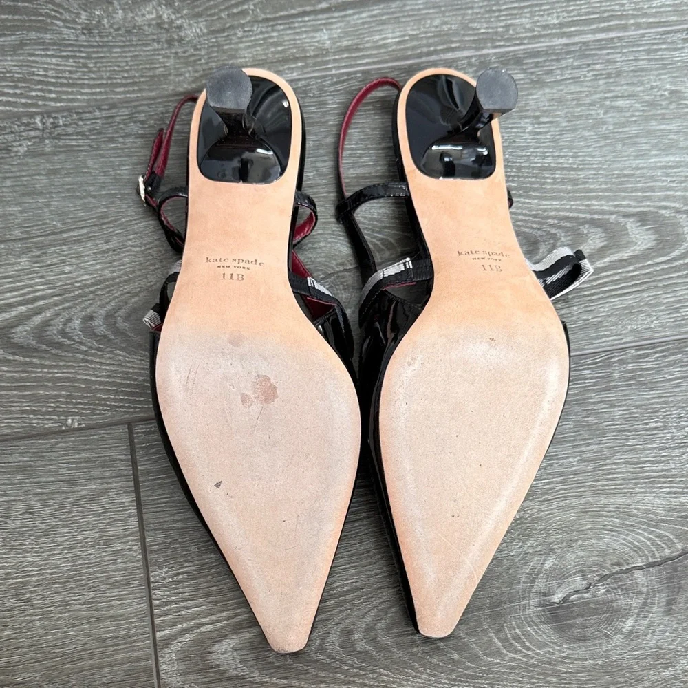 Kate Spade Maritza Black Patent Leather Heels size 11 - Picture 7 of 9